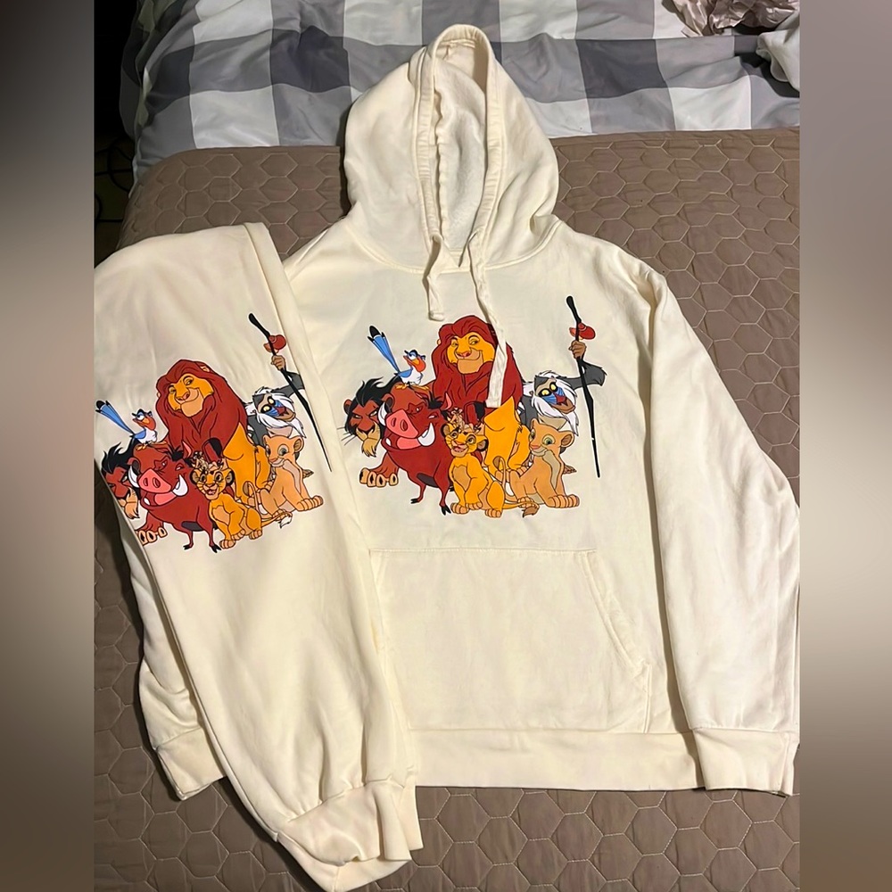 Lion, king, sweatpants, and hoodie